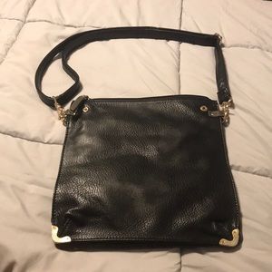 Blush black/grey double purse